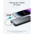 Anker 533 Power Bank10000mah Portable Charger-A1249 (PowerCore 25W) With 3 Port, 2 USB-C, 1 USB-A Fast Charging Battery Pack For iPhone Series, iPad, Samsung, Android and More - Black